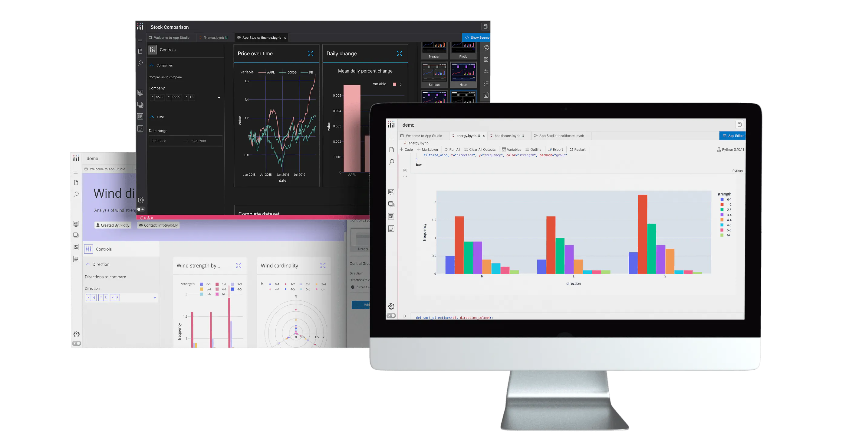 Data app by Plotly App Studio
