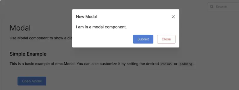 Dash Modal