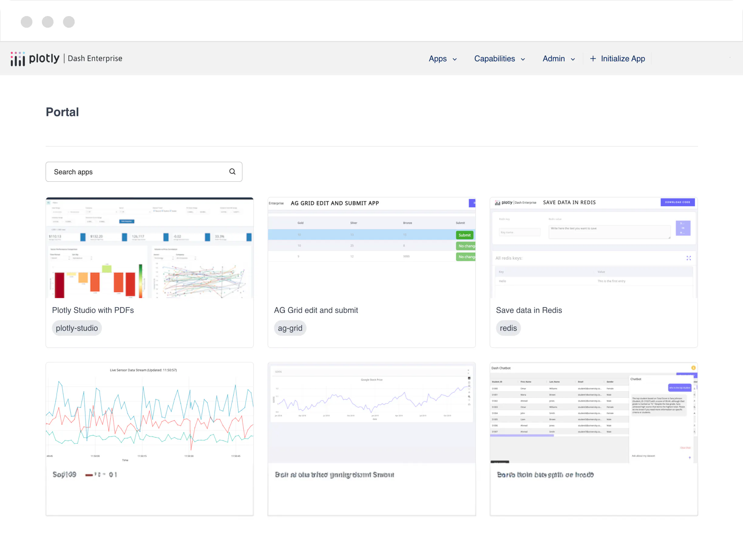 Dash Enterprise Portal 