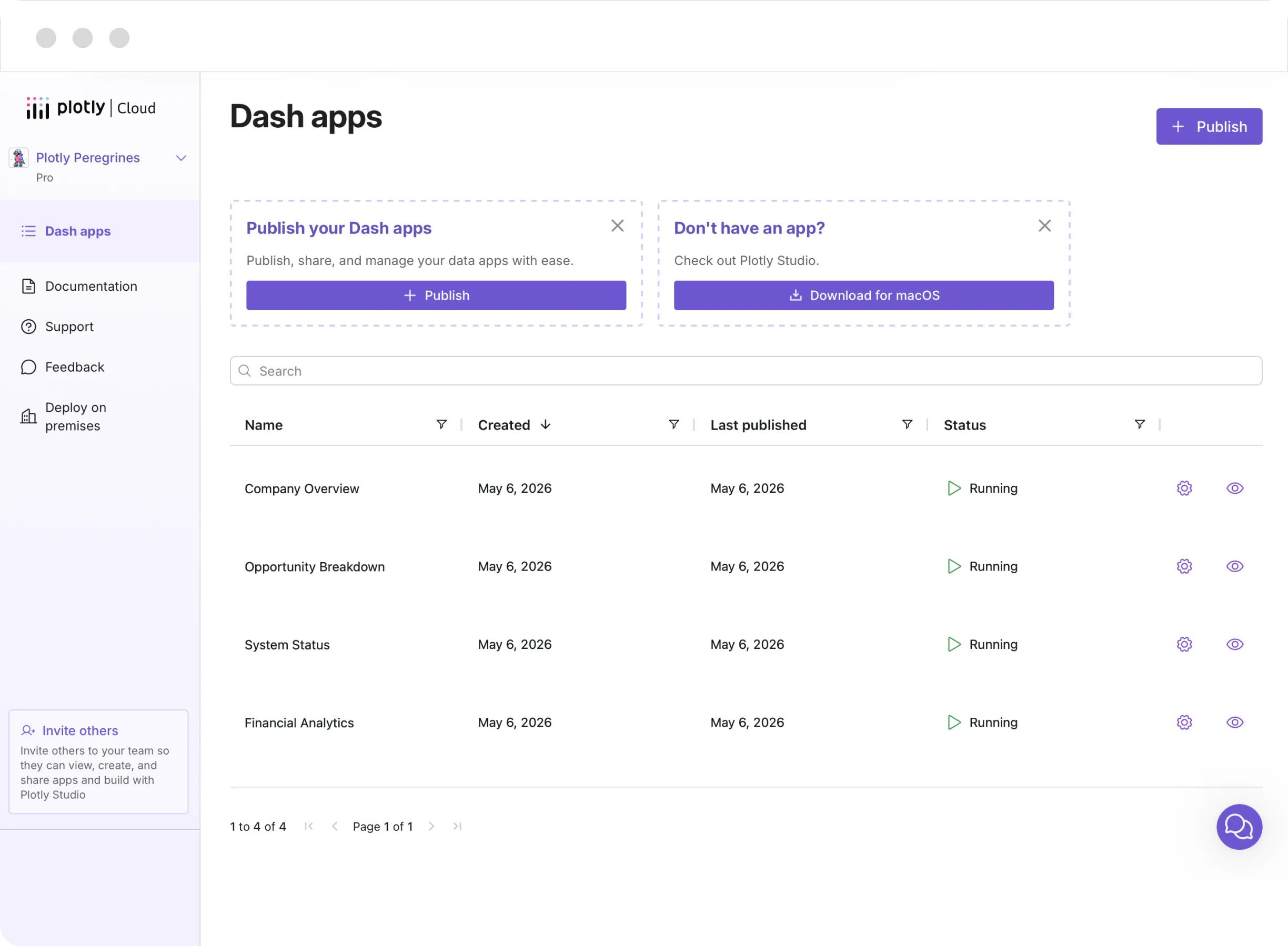Plotly Cloud Dash Apps