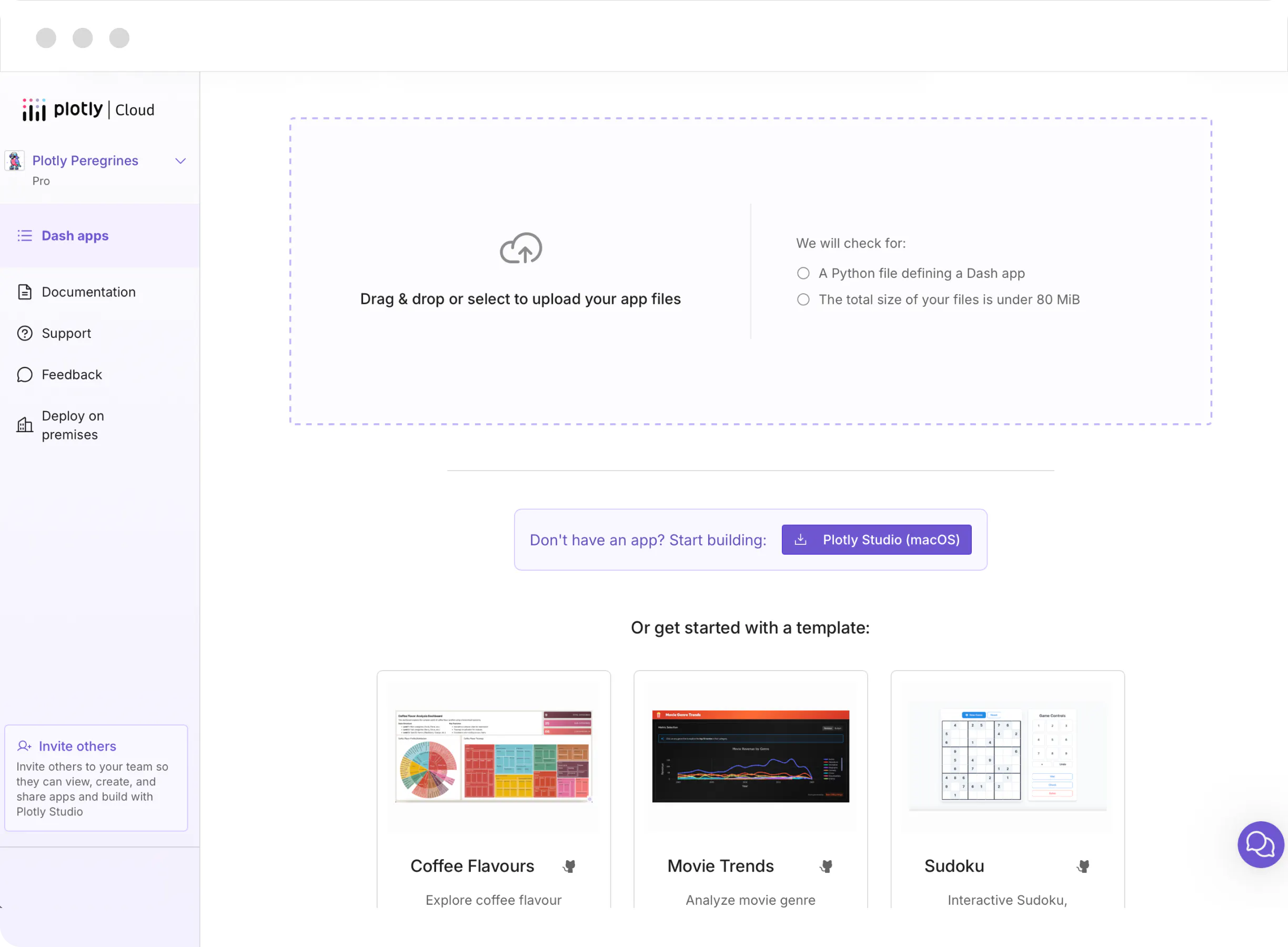 Plotly Cloud drag and drop
