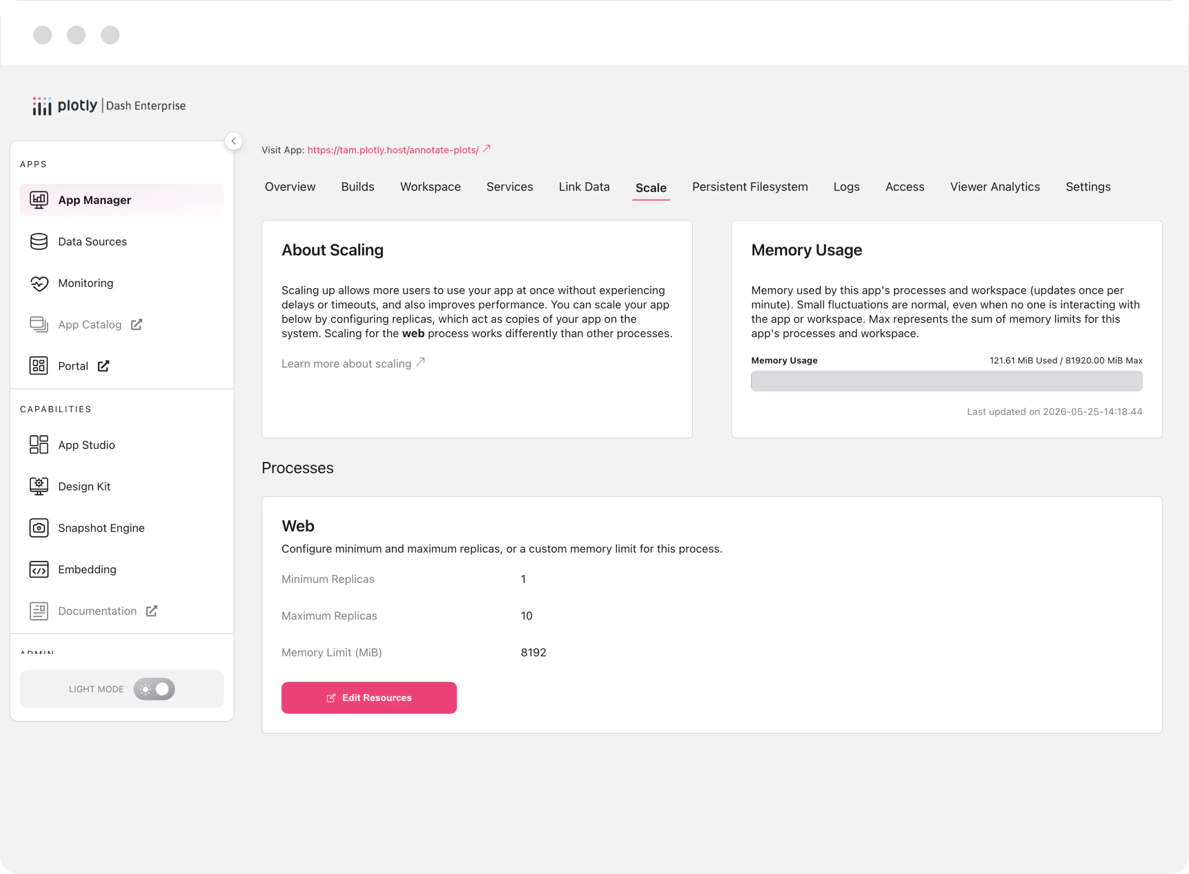 Dash Enterprise App Manager