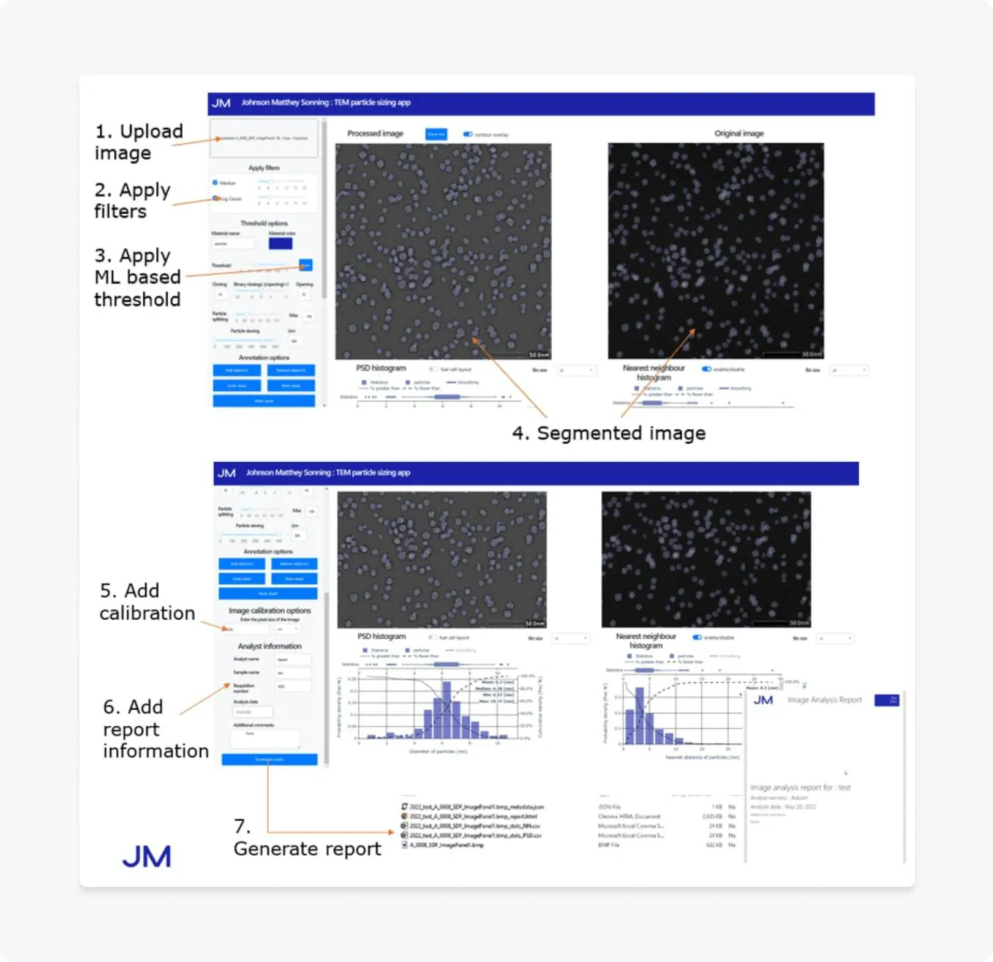 Johnson Matthey scientific imaging application
