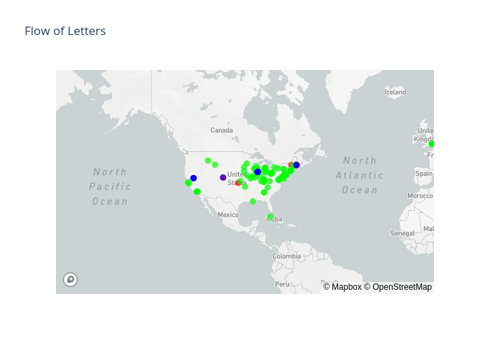  Flow of Letters  | scattermapbox made by A.acharya | plotly