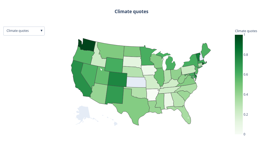 Climate quotes | choropleth made by Elsamusy | plotly