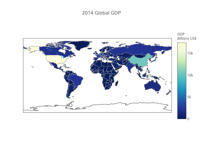 2014 Global GDP | choropleth made by Hasanbdimran | plotly