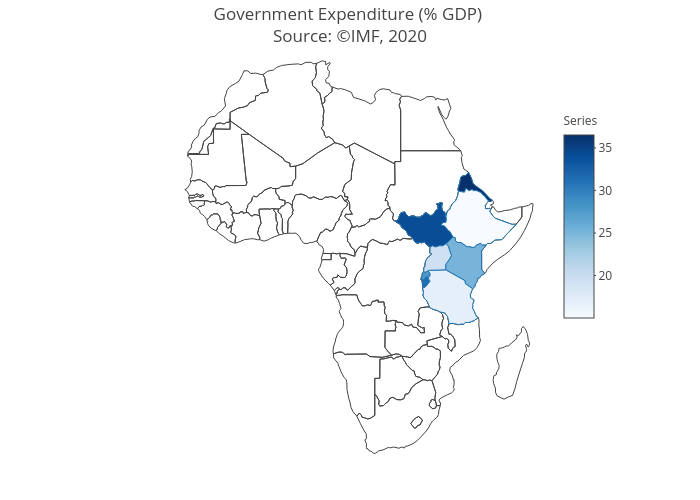 Government Expenditure (% GDP) Source: ©IMF, 2020 | choropleth made by Krrsteven | plotly