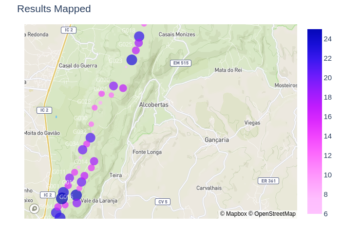 Results Mapped | scattermapbox made by Mvmalyi | plotly